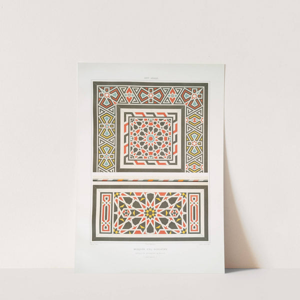 Mosquée d'El-Bordeyny; détails de mosaïques murales (XVIIe. siècle) by Émile Prisse d'Avennes