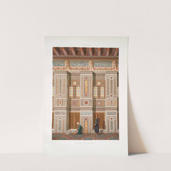 Mosquée d&#039;El Bordeyny; intérieur de la salle principale (XVIIe. siècle) by Émile Prisse d&#039;Avennes