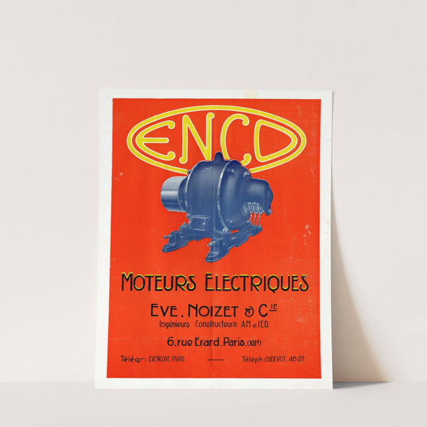 Moteurs électriques (1923) by Eve, Noizet &amp; Cie