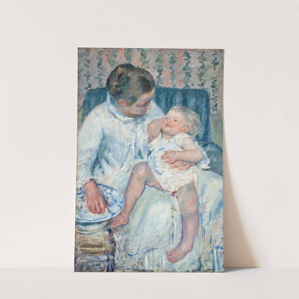Mother About to Wash Her Sleepy Child by Mary Cassatt