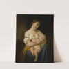 Mother And Child ( 1869) by Hugues Merle