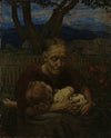 Mother and Child in a garden