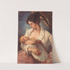 Mother Breastfeeding by Mosè Bianchi