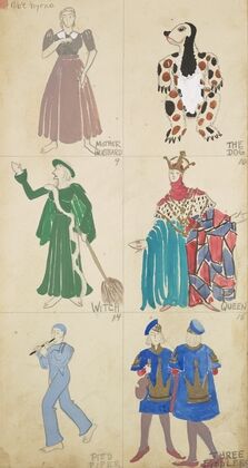Mother Goose Goes to Town: Mother Hubbard: The Dog: Witch: Queen: (1934-1943) — size preview