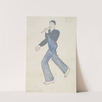Mother Goose Goes to Town: Pied Piper blue overalls and cap (1934-1943) by Robert Byrne