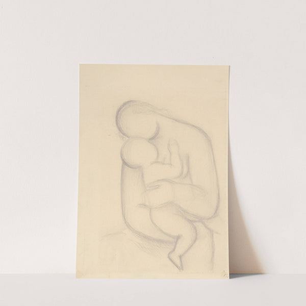 Mother with Child in her Arms - Study for the Painting Mother - Seated by Mikuláš Galanda