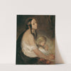 Mother With Child Under The Crucifix by Peter Fendi