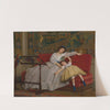 Mother With Her Young Daughter by Gustave Léonard de Jonghe