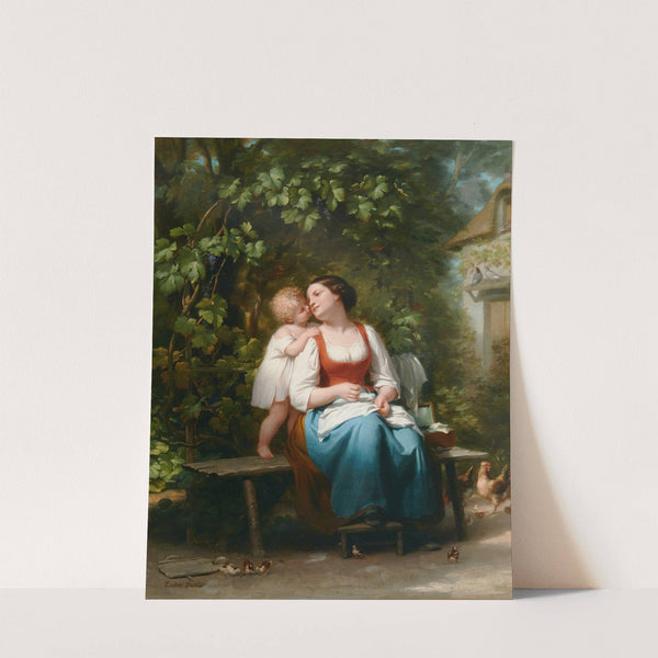 Mother&#039;s darling by Fritz Zuber-Bühler