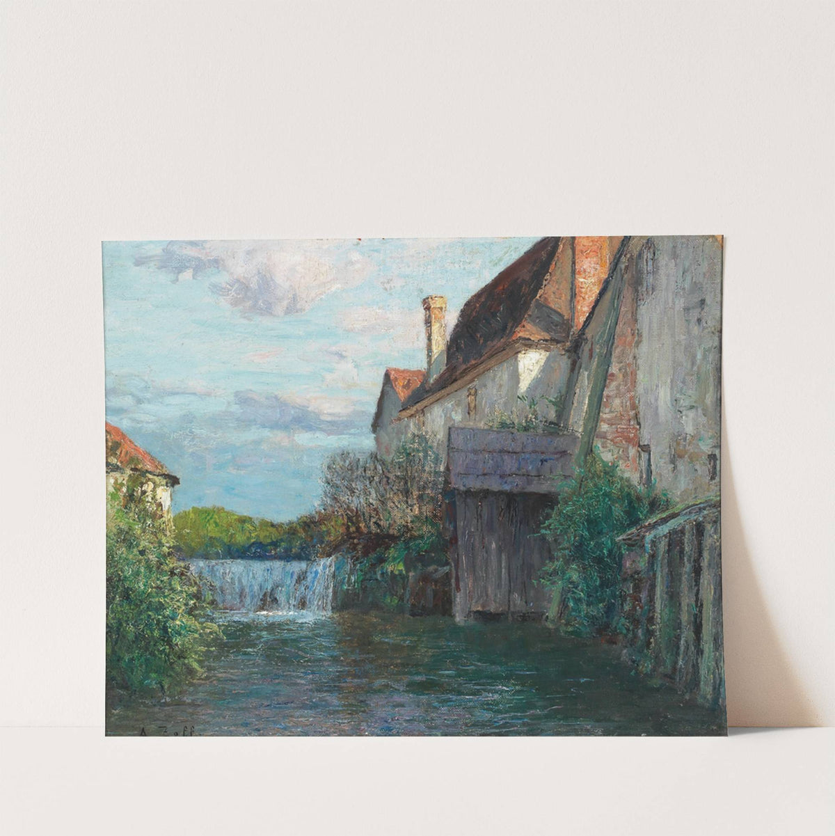 Motiv aus einem steirischen Eisenwerk by Alfred Zoff