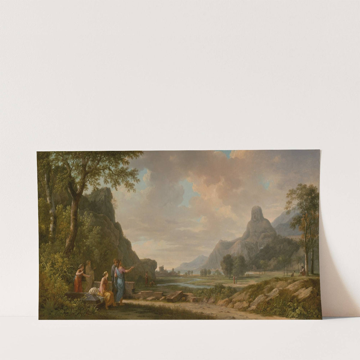 Mount Athos Carved as a Monument to Alexander the Great (1796) by Pierre-Henri de Valenciennes