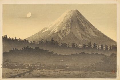 Mount Fuji seen near Tamaho, Dawn