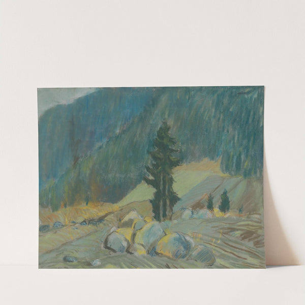 Mountain Brook between Boulders by Zolo Palugyay