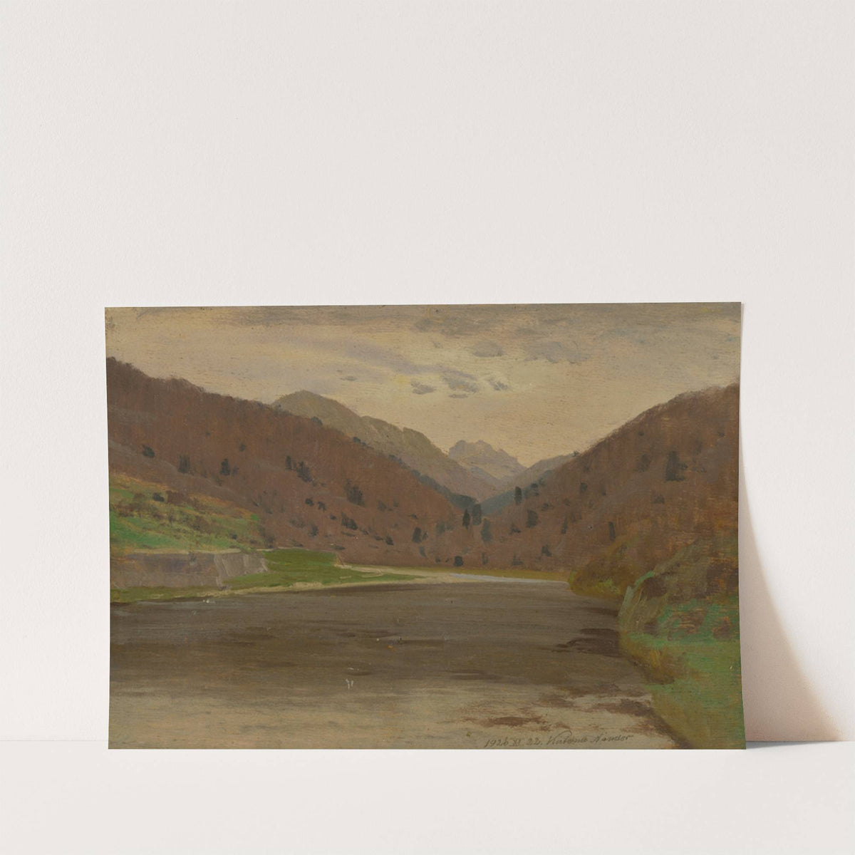 Mountain landscape by Ferdinand Katona