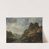 Mountain landscape (1650) by Jan van Aken