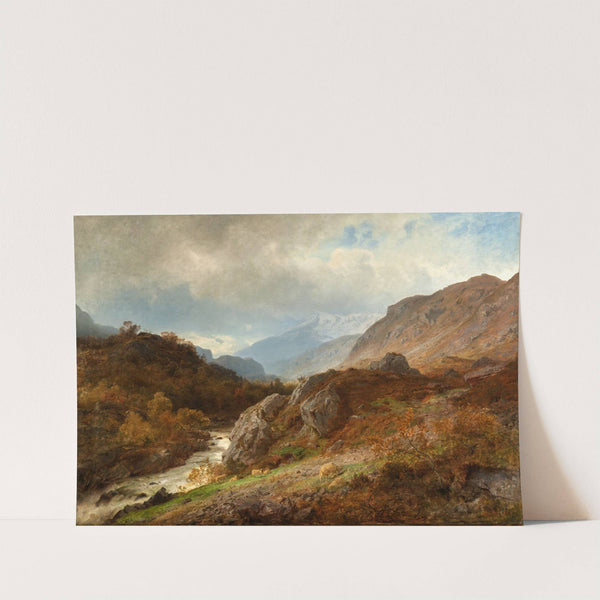 Mountain Landscape by Hans Gude