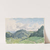 Mountain Landscape by Friedrich Carl von Scheidlin