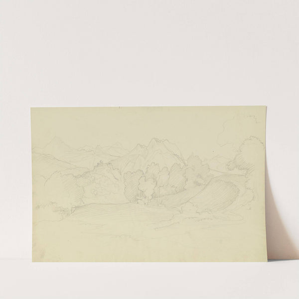 Mountain landscape near Olevano (1830 – 1831) by August Lucas