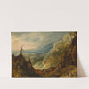 Mountain landscape with a broken tree (1620-1629) by Joos de Momper