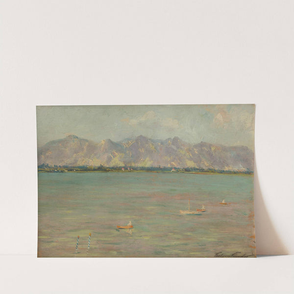 Mountain Landscape with a Lake by Ferdinand Katona
