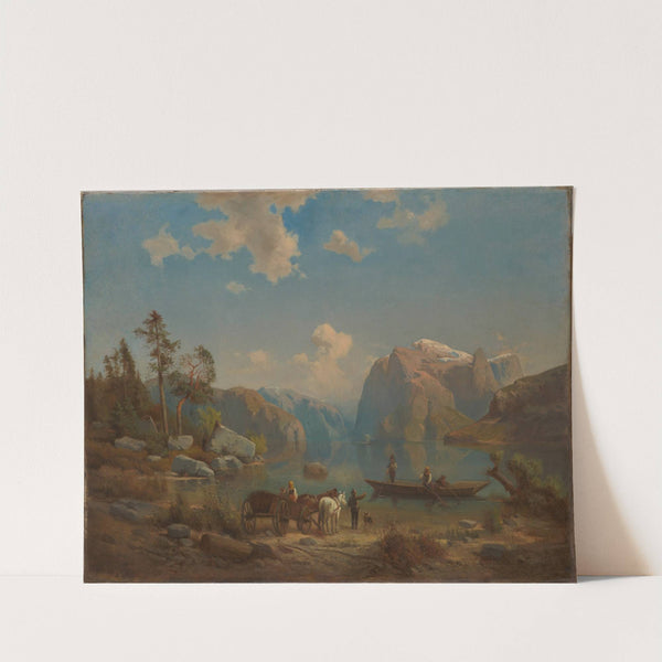 Mountain Landscape with a Lake (1860) by Aleksander Kotsis
