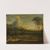 Mountain landscape with a lake and buildings by Johann Christian Vollerdt