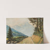 Mountain landscape with a road by Nevena Badjakowa