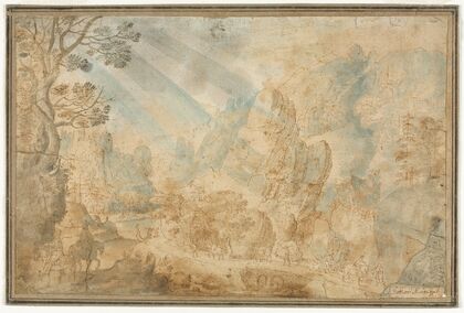 Mountain Landscape with Figures (1600–1650)
