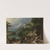 Mountain Landscape with Travelers at a Well by Frederik Van Valckenborch