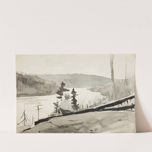 Mountain River or Lake by Winslow Homer