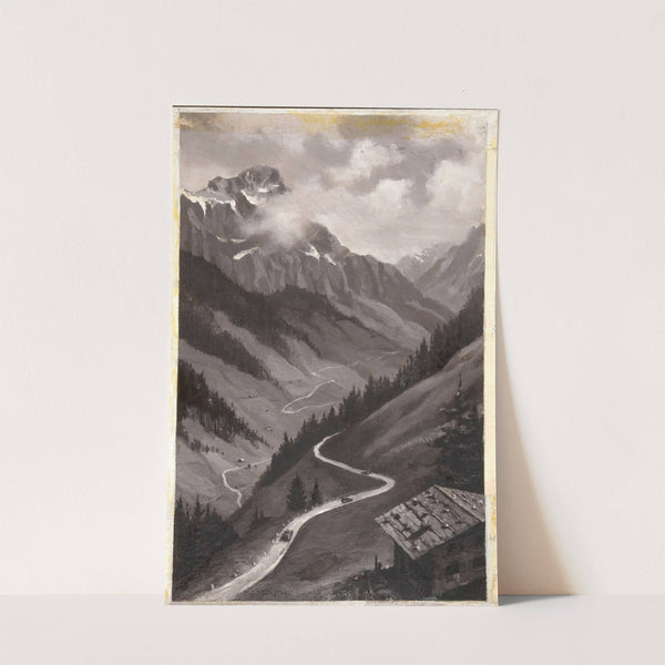 Mountain road, Army transport by Anonymous
