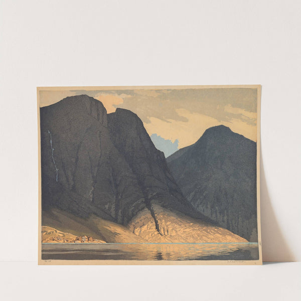 Mountain View with Water by Edward Louis Laurenson