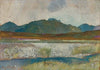Mountainous lake landscape