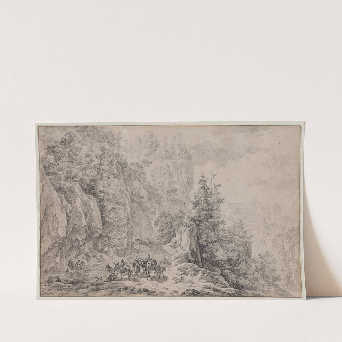 Mountainous Landscape (c. 1680) by Nicolaes Pietersz. Berchem