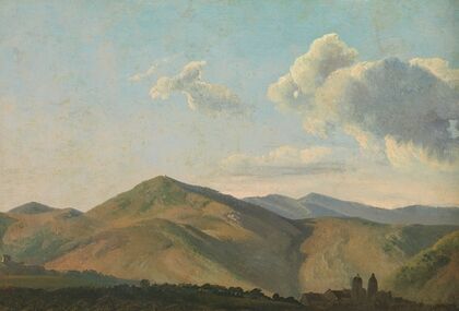 Mountainous Landscape at Vicovaro