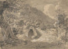 Mountainous Landscape with a Bridge and House