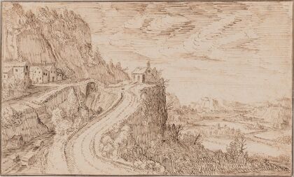 Mountainous Landscape with a Chapel (1600–1603)