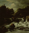 Mountainous Landscape with Waterfall