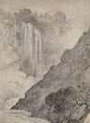 Mountainous Landscape with Waterfalls