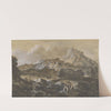 Mountainous River Landscape with Bathers (1752-1770) by Francesco Zuccarelli