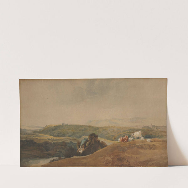 Mountains and Cattle (c. 1807–49) by Peter De Wint