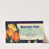 Mountain’s Pride Brand Citrus Label (1930-1950)
