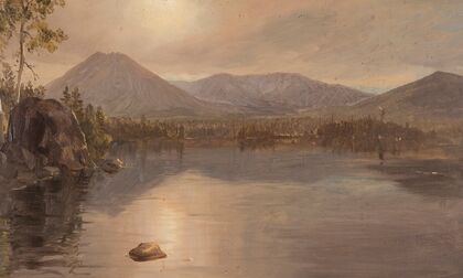 Mounts Katahdin and Turner from Lake Katahdin, Maine