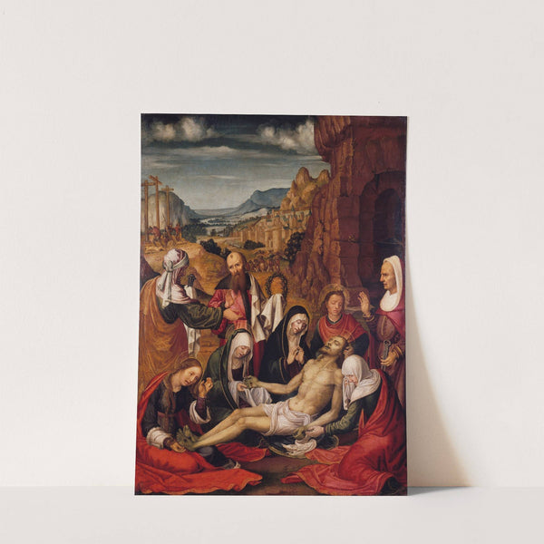 Mourning over the Dead Body of Christ by Paolo da San Leocadio