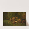 Moutons (ca 1865) by Charles Emile Jacque