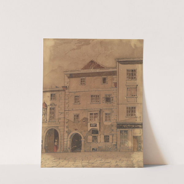 Mozarts Sterbehaus in der Rauhensteingasse in Wien by Carl L. Wiesböck
