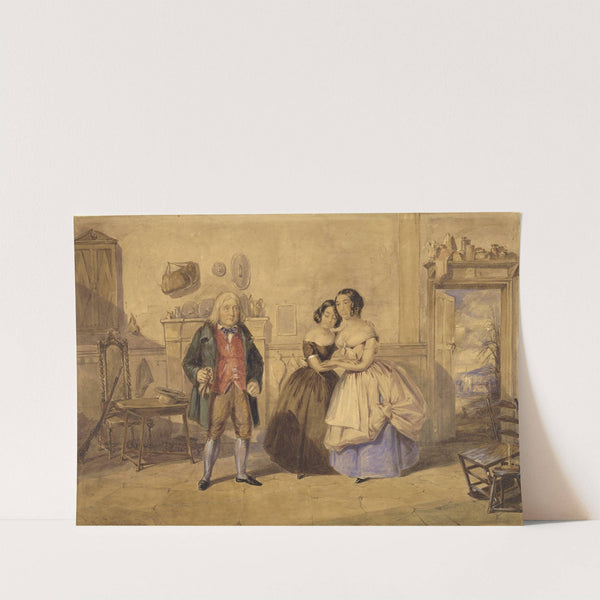 Mr. and Mrs. Keeley in Cricket on the hearth (1846) by Thomas Harrington Wilson