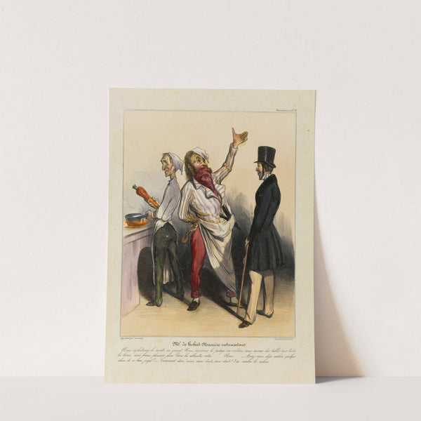 Mr de Robert-Macaire restaurateur (1836-1838) by Honoré Daumier