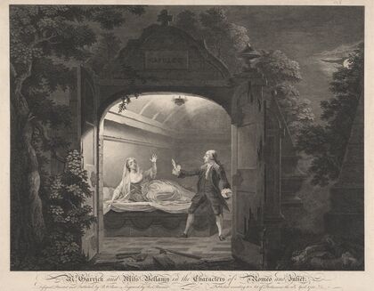 Mr. Garrick and Miss Bellamy in the Characters of Romeo and Juliet (1753)