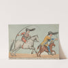 Mr. Grimaldi and Mr. Norman in the Epping Hunt, from the popular pantomime of the Red Dwarf (1812) by William Heath